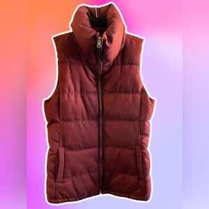 Womens XS puffer vest with pockets